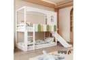 Merax Hochbett Hausdesign mit Rutsche und Sicherheitsleiter Bild 3