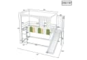 Merax Hochbett Hausdesign mit Rutsche und Sicherheitsleiter Bild 4