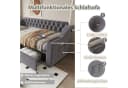 Merax Polsterbett Schlafsofa 90x190cm USB-Ladeanschluss Metallrahmen Bild 4
