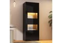Merax Standvitrine Hochglanz Vitrine mit LED-Beleuchtung Bild 2