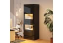 Merax Standvitrine Hochglanz Vitrine mit LED-Beleuchtung Bild 3