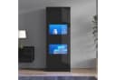 Merax Standvitrine Hochglanz Vitrine mit LED-Beleuchtung Bild 4