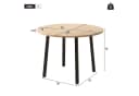 Flieks Esstisch Klappbar Holzoptik Eichenfarbe Bild 4