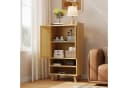 Flieks Hochschrank 2 Rattantüren Mehrzweckschrank Holzoptik Landhausstil Bild 4