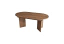 Flieks Esstisch Oval Holzoptik Nussbaumfarbe Ausziehbar Bild 4