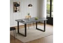 Flieks Esstisch Ausziehbarer Tisch Industriestil Grau Bild 3