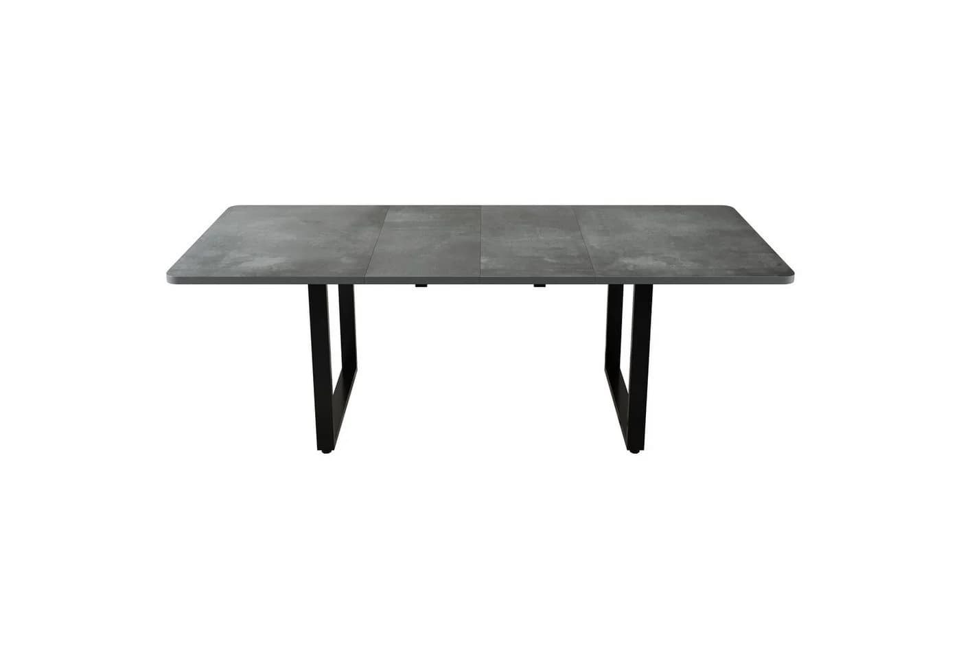 Flieks Esstisch Ausziehbarer Tisch Industriestil Grau - Bild 4