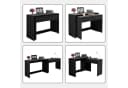 Flieks Schreibtisch Regalschreibtisch & Kommode 2-in-1 Schwarz Bild 4