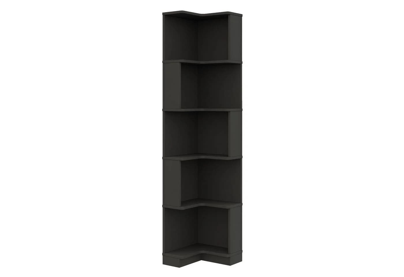 Flieks Bücherregal Standregal mit LED-Beleuchtung und 6 Ebenen Schwarz - Bild 5