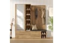 Flieks Garderoben-Set Schuhschrank Kleiderschrank Holzoptik Bild 2