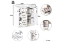 Flieks Waschtisch Waschbeckenunterschrank mit Keramikbecken Bild 5
