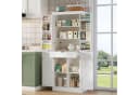 Flieks Hochschrank Weiß mit 7 Staufächern und 1 Schublade Bild 2