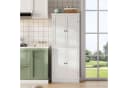 Flieks Hochschrank Weiß mit 7 Staufächern und 1 Schublade Bild 3