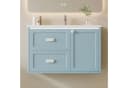 Flieks Waschtischunterschrank mit LED-Sensor und Keramik-Waschbecken Blau Bild 3