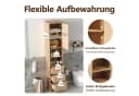 Flieks Badkommode Hochschrank 3 Schubladen 4 Fächer Landhausstil Beige Bild 5