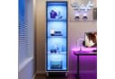Flieks Glasvitrine Hochschrank mit LED-Beleuchtung und Glastüren Bild 2