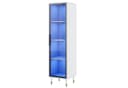 Flieks Glasvitrine Hochschrank mit LED-Beleuchtung und Glastüren Bild 3