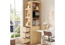 Flieks Eckschrank Bücherregal mit Schubladen Holzoptik Bild 2