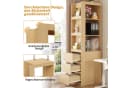 Flieks Eckschrank Bücherregal mit Schubladen Holzoptik Bild 4