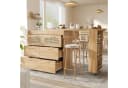 Flieks Bartisch 360° drehbar mit Sideboard Holzoptik Bild 2