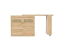 Flieks Bartisch 360° drehbar mit Sideboard Holzoptik Bild 4