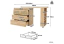 Flieks Bartisch 360° drehbar mit Sideboard Holzoptik Bild 5