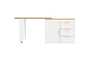Flieks Bartisch 360° drehbar mit 3 Schubladen Holzoptik Bild 4