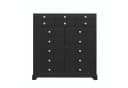 Flieks Waschtisch-Set Schwarz mit 2 Schubladen und Keramikbecken Bild 5