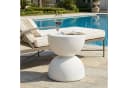 Flieks runder Beistelltisch MgO Terrazzo Weiß Outdoor Bild 2
