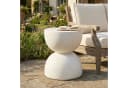 Flieks runder Beistelltisch MgO Terrazzo Weiß Outdoor Bild 4
