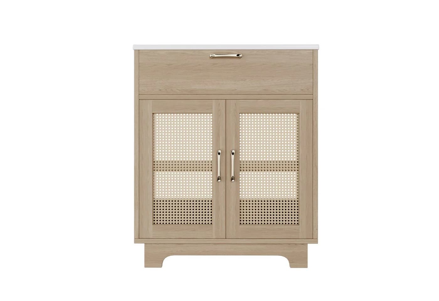 Flieks Waschtisch mit Rattan-Design und Soft-Close-Türen - Bild 4