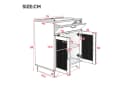 Flieks Waschtisch mit Rattan-Design und Soft-Close-Türen Bild 5