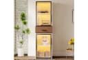 Flieks Glasvitrine mit LED-Beleuchtung, 2 Glastüren und 1 Schublade Bild 1