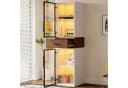 Flieks Glasvitrine mit LED-Beleuchtung, 2 Glastüren und 1 Schublade Bild 2