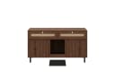 Flieks Katzentoilettenschrank mit Rattan-Schubladen und Streufangmatte Bild 5
