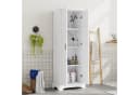 Flieks Badkommode Hochschrank Weiß mit Soft-Close Bild 1