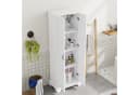 Flieks Badkommode Hochschrank Weiß mit Soft-Close Bild 3