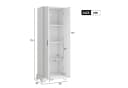 Flieks Badkommode Hochschrank Weiß mit Soft-Close Bild 5