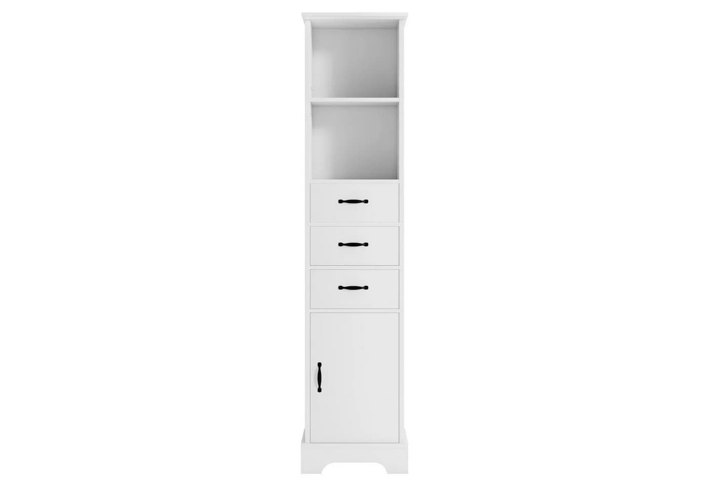 Flieks Badkommode Hochschrank Weiß Feuchtigkeitsbeständig - Bild 4