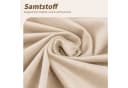 Flieks Esszimmerstuhl 4er Set Gold Metall Beige Samt Bild 5