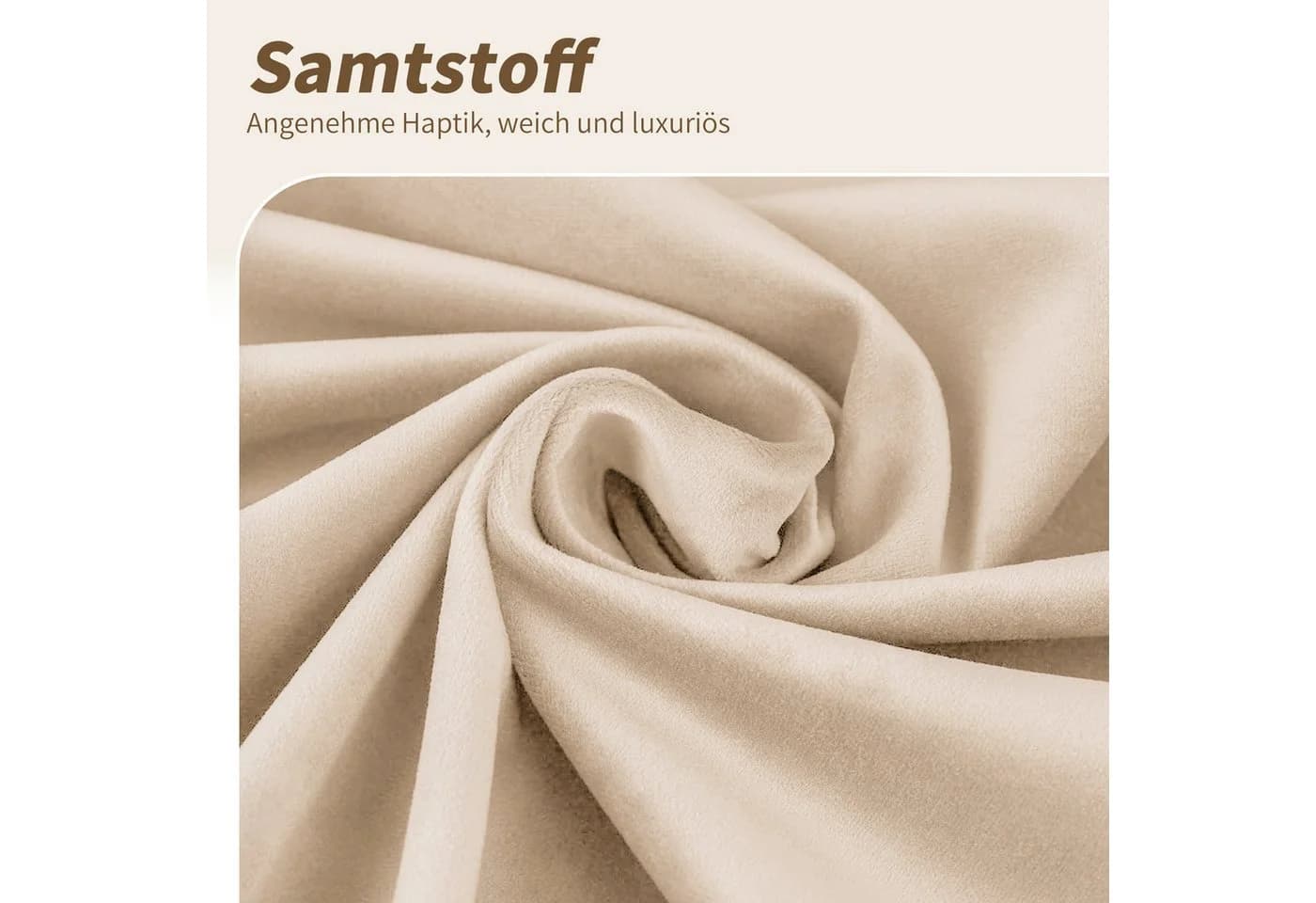 Flieks Esszimmerstuhl 4er Set Gold Metall Beige Samt - Bild 5