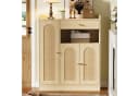Flieks Schuhschrank Rattan 90cm mit Schubladen und Türen Beige Bild 2
