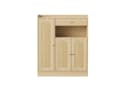Flieks Schuhschrank Rattan 90cm mit Schubladen und Türen Beige Bild 4