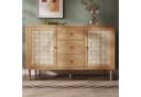 Flieks Sideboard 3 Schubladen 2 Türen Landhausstil Eiche Bild 1