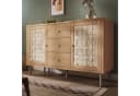 Flieks Sideboard 3 Schubladen 2 Türen Landhausstil Eiche Bild 2