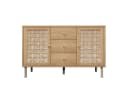 Flieks Sideboard 3 Schubladen 2 Türen Landhausstil Eiche Bild 4
