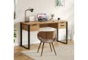 Flieks Schreibtisch Holzoptik Natur mit 3 Schubladen Bild 1