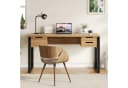 Flieks Schreibtisch Holzoptik Natur mit 3 Schubladen Bild 3