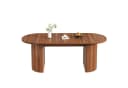 Flieks Esstisch oval ausziehbar mit Stauraum Walnussholz Bild 5