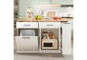 Flieks Küchenwagen Weiß mit Holzoptik & Mülleimerfach Bild 3